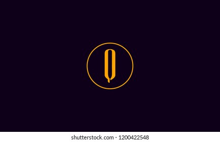 LETTER Q LOGO WITH CIRCLE FRAME FOR LOGO DESIGN OR ILLUSTRATION USE