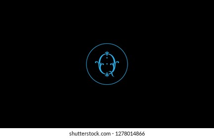 LETTER Q LOGO WITH CIRCLE FRAME FOR LOGO DESIGN OR ILLUSTRATION USE