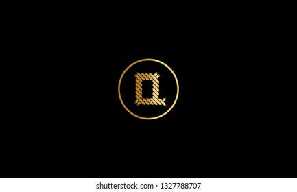 LETTER Q LOGO WITH CIRCLE FRAME FOR LOGO DESIGN OR ILLUSTRATION USE