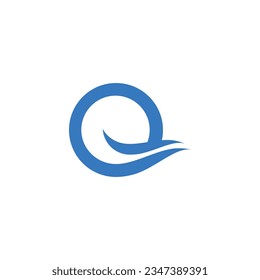 Letter Q logo design element with modern creative concept