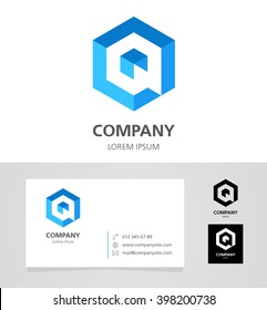 Letter Q - Logo Design Element with Business Card - illustration


Vector Logotype Template 
