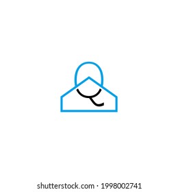 diseño del logotipo de la letra Q, diseño inmobiliario, diseño mínimo y sencillo 