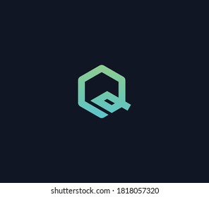 plantilla de diseño de logotipo de letra Q