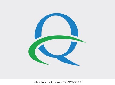 Plantilla de diseño del logotipo de la letra Q, ilustración del vector