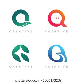 Letter Q logo design template elements