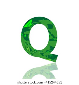 Letter Q logo, design template element, font style, vector illustration
