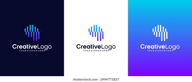 Diseño de logotipo de Letter Q para varios tipos de empresas, tecnología y empresa
