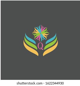 letter q logo design vector icon