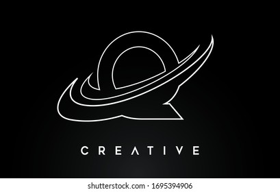 Letter Q Logo. Q Letter Design Vector with Monogram Lines Swash Vector Illustration. 