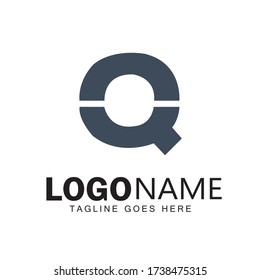 Letter Q logo design & vector icon