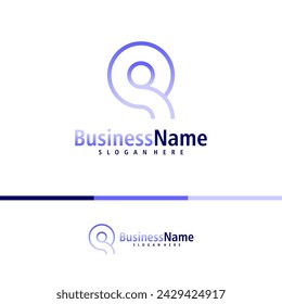Letter Q logo design vector. Creative Initial Q logo concepts template