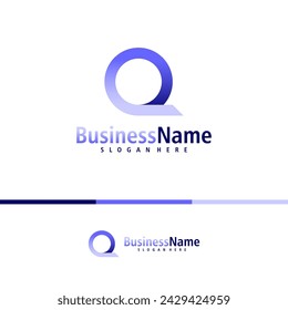 Letter Q logo design vector. Creative Initial Q logo concepts template