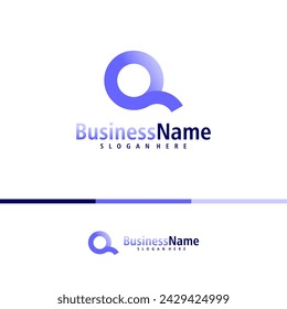 Letter Q logo design vector. Creative Initial Q logo concepts template