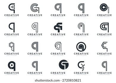 Vector de diseño de logotipo de letra Q abstracto