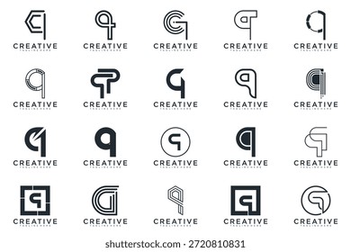 Vector de diseño de logotipo de letra Q abstracto
