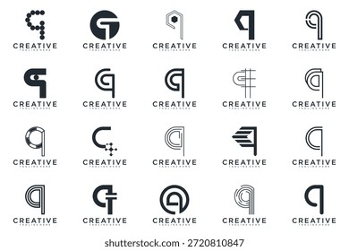 letter q logo design vector abstract