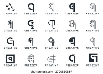 letter q logo design vector abstract