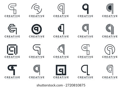 buchstabe q logo design vektor abstract