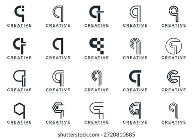 letter q logo design vector abstract