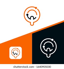 Letter Q logo Design,Technology and digital dot connection logo vector