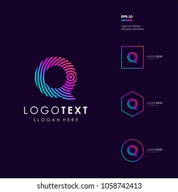 Letter Q logo icon design template elements