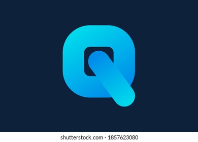 letter q logo or icon design template element