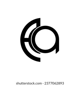Letter A and Q logo icon design template elements. Suitable for many purposes.