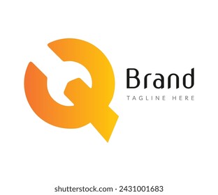 Letter Q Logo Symbol Design Template Elemente. Verwendbar für Branding und Business-Logos.
