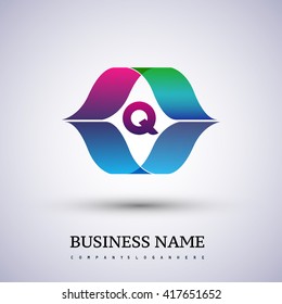 letter Q logo icon design template elements for your application or company identity.