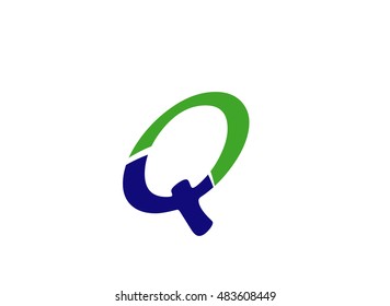 Letter q logo icon design template elements. Vector color sign

