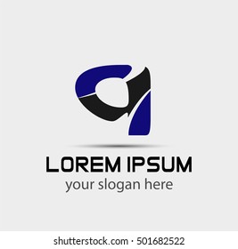 Letter q logo icon design template elements. Vector color sign
