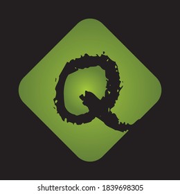 Icono del logotipo de la letra Q planilla de diseño de vector