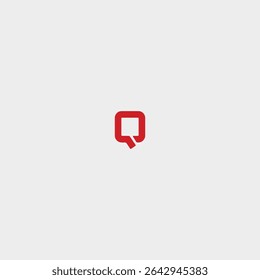 Letra Q ícone de logotipo design de vetor plano