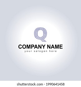 Letter Q logo icon, Typography logo design. Letter Q company logo design template. Corporate Logo design.