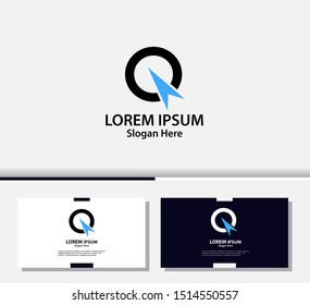 Letter Q logo and icon, vector design template.EPS10