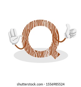 Letter Q Logo Icon.Initial design vector Letter Q wood.