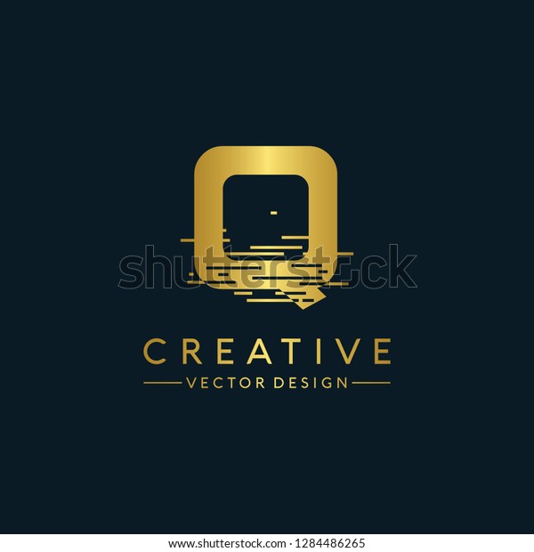 Letter Q Logo Initial. Gold Letter Design Vector\
Golden Luxury Colors