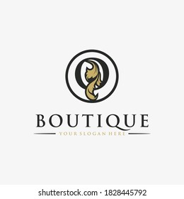 letter Q logo luxury vector