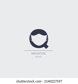 LETTER Q LOGO NEGATIVE SPACE MONOGRAM