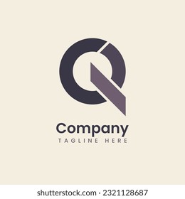 Letter Q Logo, simple charismatic concept