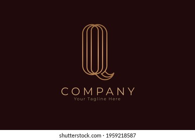 Letter Q Logo, stylish and elegant monogram Q logo, perfect for business, Brand and company logos,  vector illustration