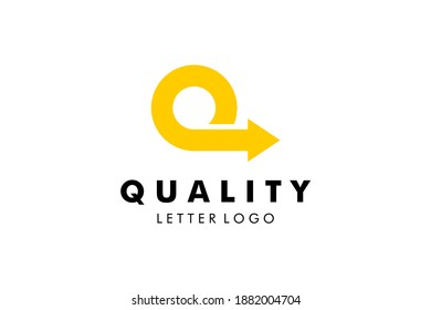 Letter Q Logo : Suitable for Company Theme, Logistic Shipping Theme, Technology Theme, Initial Theme, Infographics and Other Graphic Related Assets.