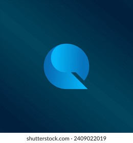 Letter Q logo, Q tech Logo Template vector symbol. Technology logo.