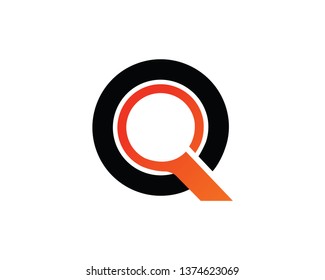 Letter Q Logo Template, Icon, Symbol - Vector