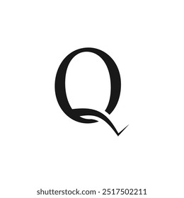 Letra Q logo Plantilla Vector 
