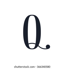 Letter Q logo template. Vector logo