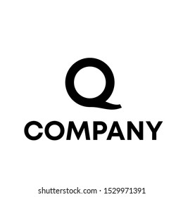 letter Q logo vector template simple sign