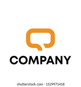 letter Q logo vector template simple sign