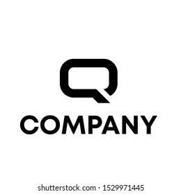 letter Q logo vector template simple sign