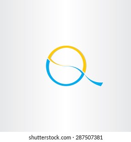 letter q logotype vector icon design